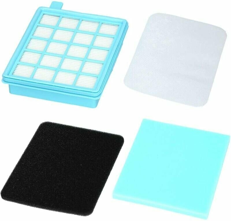 Set mit 4 Filtern, kompatibel mit Philips Power Pro Active/Compact Staubsaugern, Alternative zum Philips Ersatzset. - Ul...