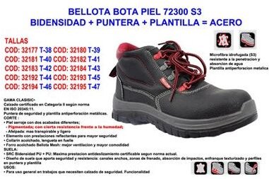 S3 72300 Lederstiefel Nummer 41 mit Bidens, Punt und Plantacero