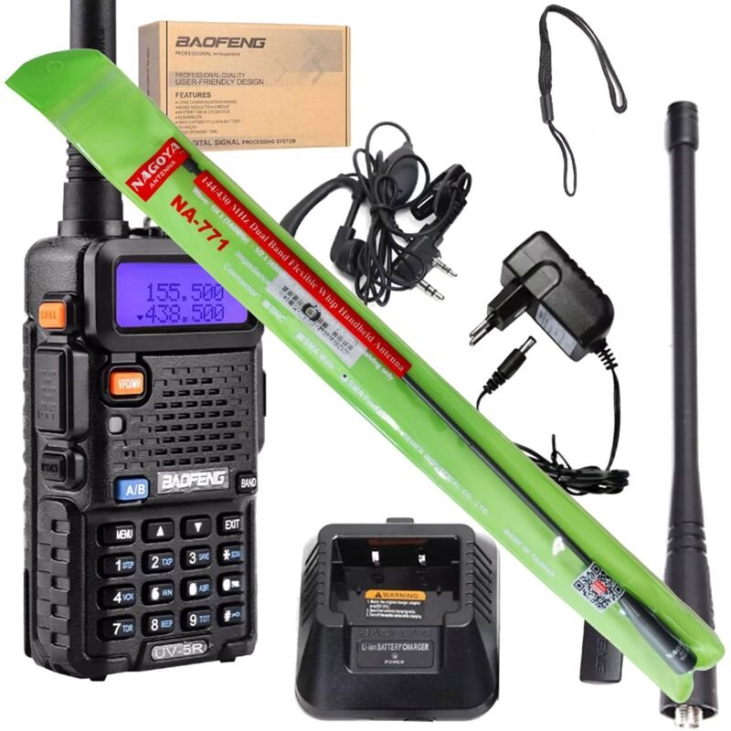 Baofeng UV-5R 5W + Nagoya NA-771 SMA-F
