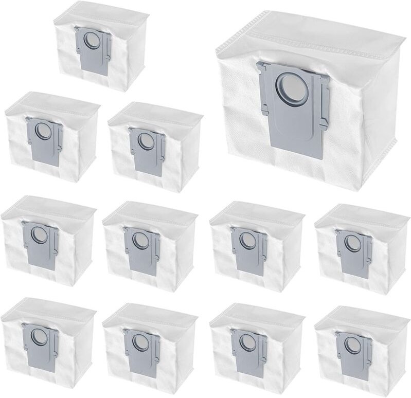 12er-Pack Staubbeutel, kompatibel mit S7 MaxV Ultra, S7 Pro Ultra, Q5+, Q7+, Q7 Max+ Roboterstaubsauger, 3L Einwegbeutel...
