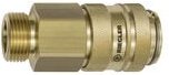 Schnellverschlusskupplung nw 19, Messing blank, g 1 1/4 ag - Riegler