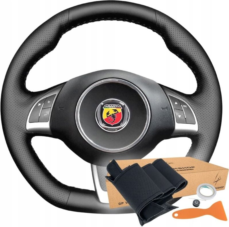 Lenkradabdeckung Mit Muster Für Fiat Abarth 500 500c 595 595c