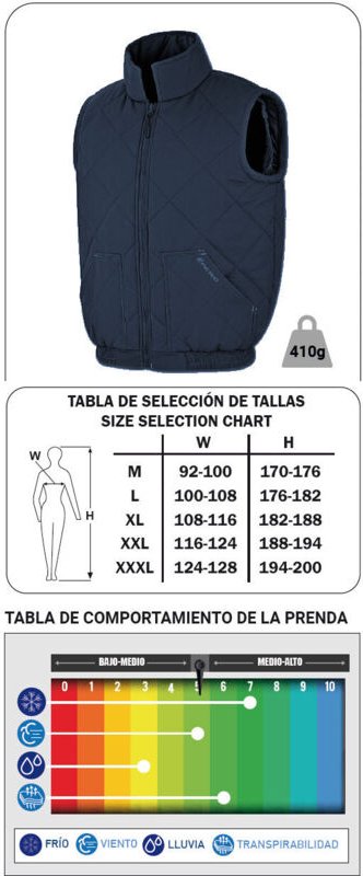 BRAND Arbeitsschutz-Diamantweste „Balder“ Größe XL aus marineblauem Polyester 288VERAXL