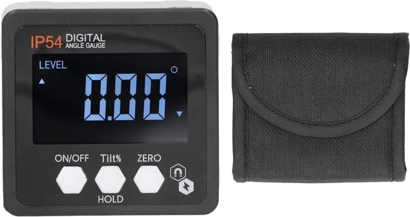 Aougo - IP54 Digitaler Winkelmesser 4x90° Digitaler Winkelmesser mit magnetischer und LCD-Anzeige