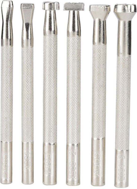6-teiliges Lederhandwerk-Schnitzwerkzeug, rutschfester Griff mit Fischdruckmuster, DIY-Handwerkswerkzeug (Fischdruck) - ...