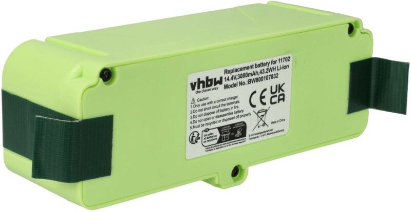 1x Akku Ersatz für R3-500, SP530-BAT, VAC-500NMH-33 für Home Cleaner Heimroboter (3000 mAh, 14,4 v, Li-Ion) - Vhbw