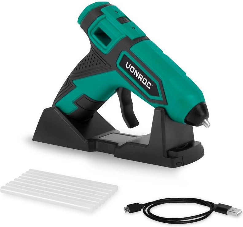 Kabellose Klebepistole 4V - 1.5Ah Inkl. 8 Klebestifte Ø7x100mm