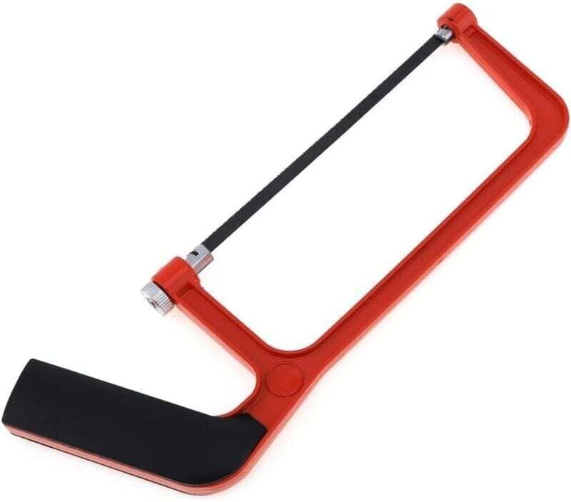 Vtizikl Ensemble scie sauteuse et scie à onglets 150 mm avec lame de coupe à angle réglable de 15 cm (rouge)