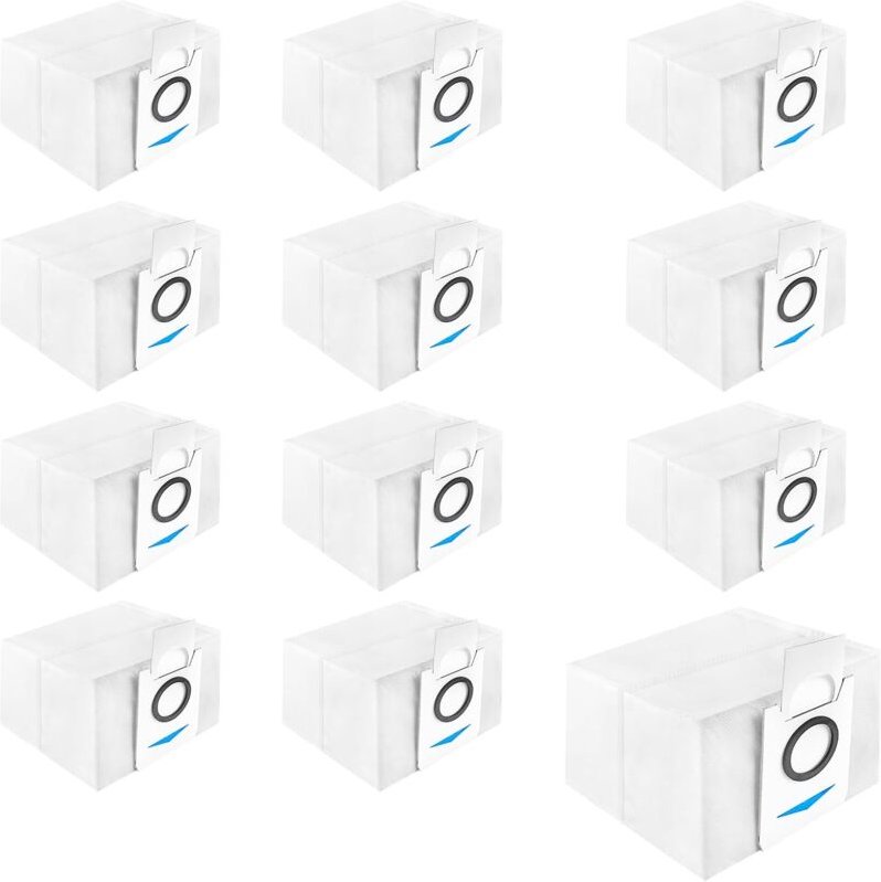 12 Stück Staubsaugerbeutel Zubehör für Ecovacs Deebot X1 Omni / X1 e Omni /