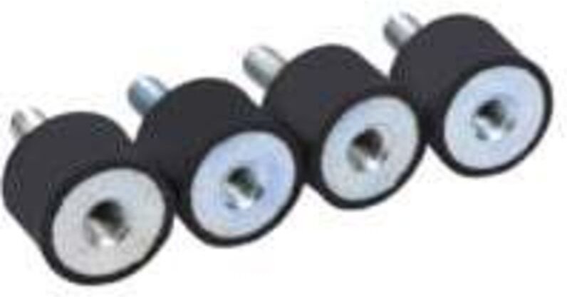 4x Gummi-Stoßdämpferhalterungen Antivibrations-Silentblock für M6-Federn