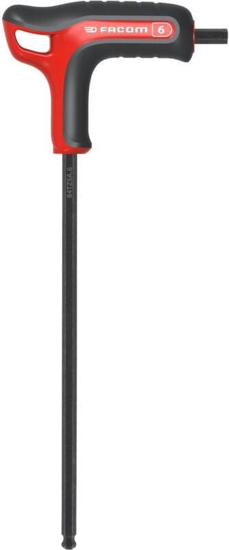 Facom 6-kant-Schraubendreher, mit Quergriff und Kugelkopf, Sechskant: 6 mm