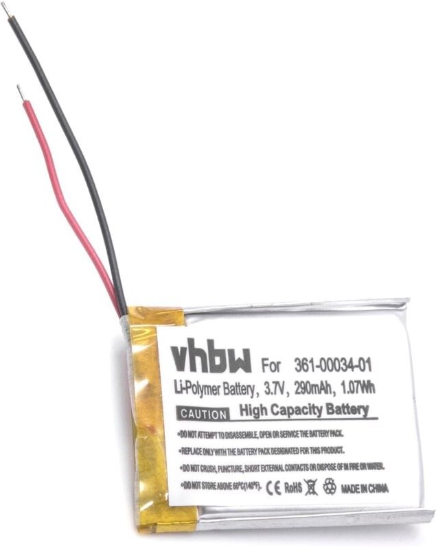 Vhbw - Akku Ersatz für Garmin 361-00034-01 für gps Navigation Navi (290 mAh, 3,7 v, Li-Ion)