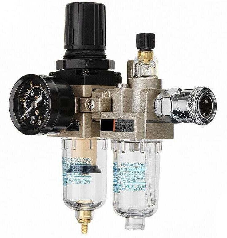 Manueller pneumatischer Luftdruckregler für Kompressoröl-Wasserabscheider 150 Psi AL2000-02 AW2000-02