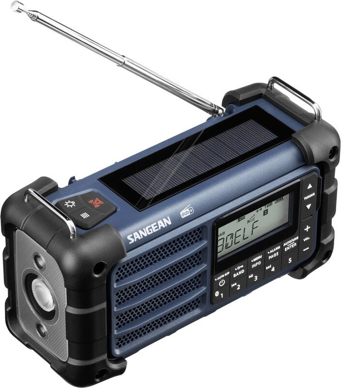 MMR-99 Outdoorradio dab+, dab, ukw Notfallradio, Bluetooth® Solarpanel, spritzwassergeschüt - Sangean