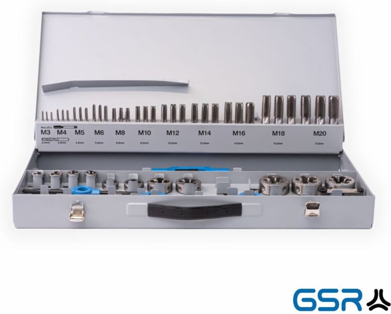 Gewindeschneidsortiment 56tlg. M3-M20 hss - GSR