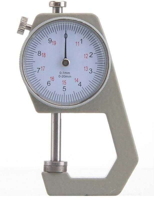 Micromètre mécanique pour mesure d’épaisseur de papier/cuir 0 – 20 mm,Jauge d'épaisseur numérique précise conçue pour me...