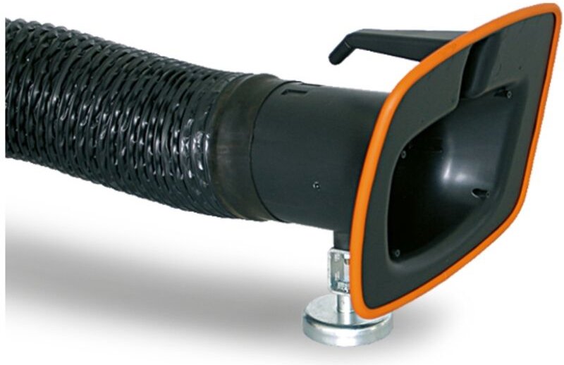 ELMAG Saugschlauch, Ø 150mm, Länge 6,0m einschließlich Absaughaube mit Magnetfuß