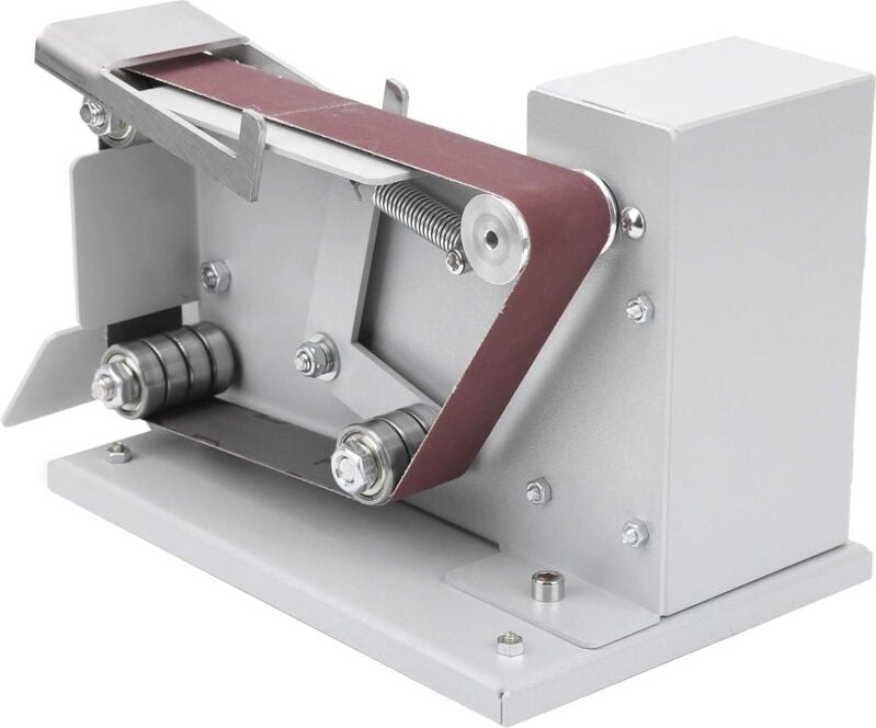 Ej.life - Mini Elektrische Bandschleifer, Band-Tellerschleifer Schleifmaschine Polierschleifmaschine mit Eingebaute Dopp...