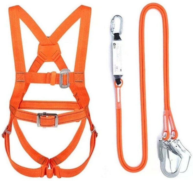 Doppelter Sicherheitsgurt in voller Länge, 3 m langer Sicherheitsgurt mit großem Haken, Fünfpunkt-Sicherheitsgurt