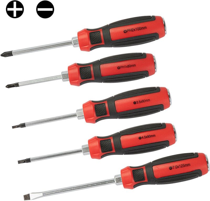 Schraubendreher Set 5tlg. mit Schlagkappe