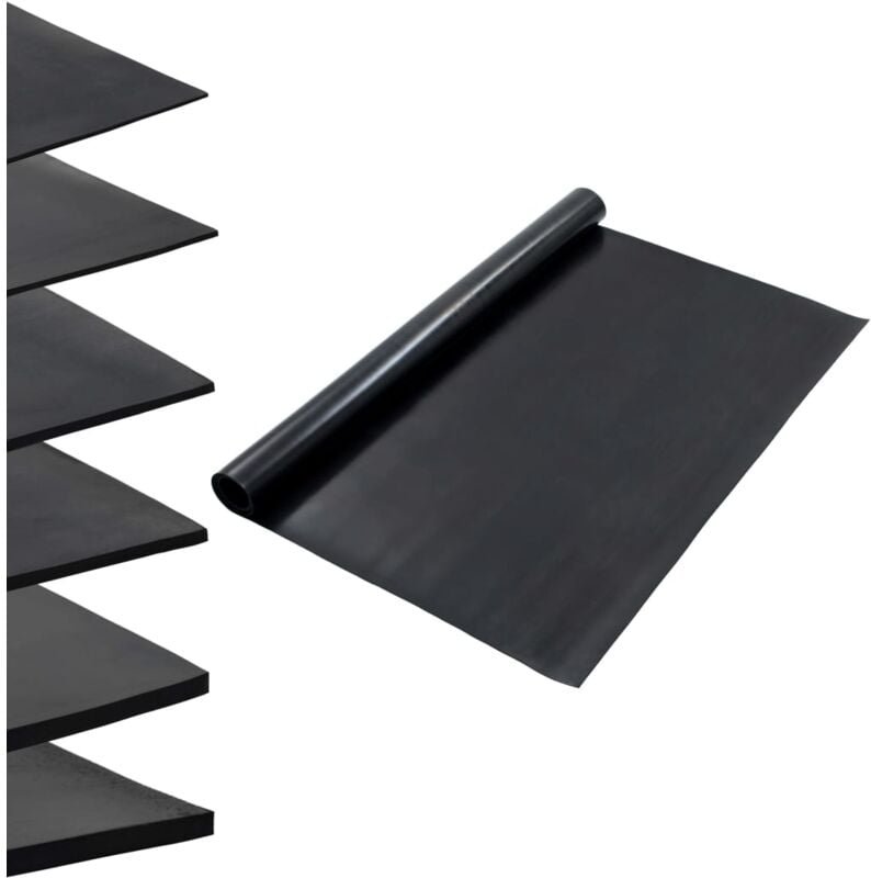 Bodenmatte Rutschfest Gummi 1,2x2 m 2 mm Glatt Vidaxl