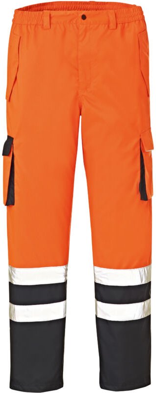 Warn-Wetterschutz-Bundhose BALTIMORE leuchtorange/navy Größe XXL