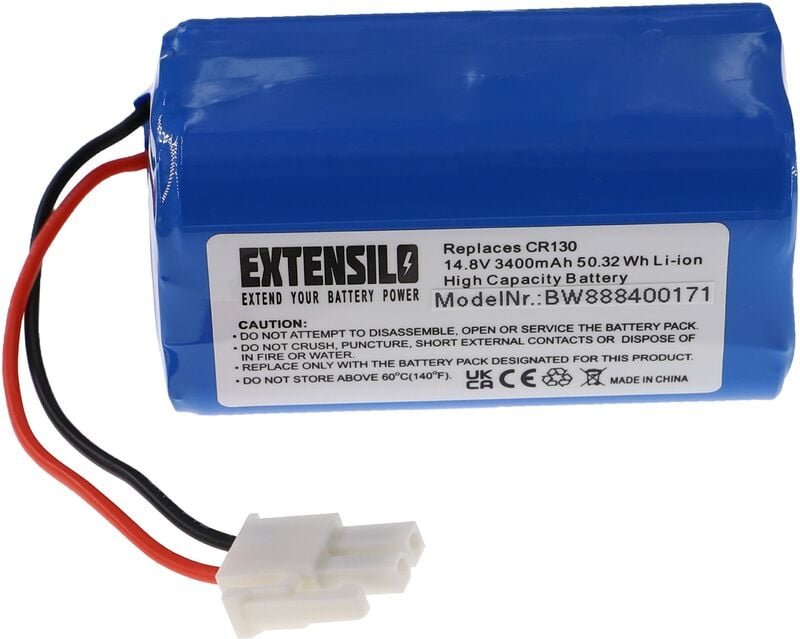 Akku kompatibel mit Zaco A4, A6, A8, A9, A8s, A9s Home Cleaner Heimroboter (3400 mAh, 14,8 v, Li-Ion) - Extensilo