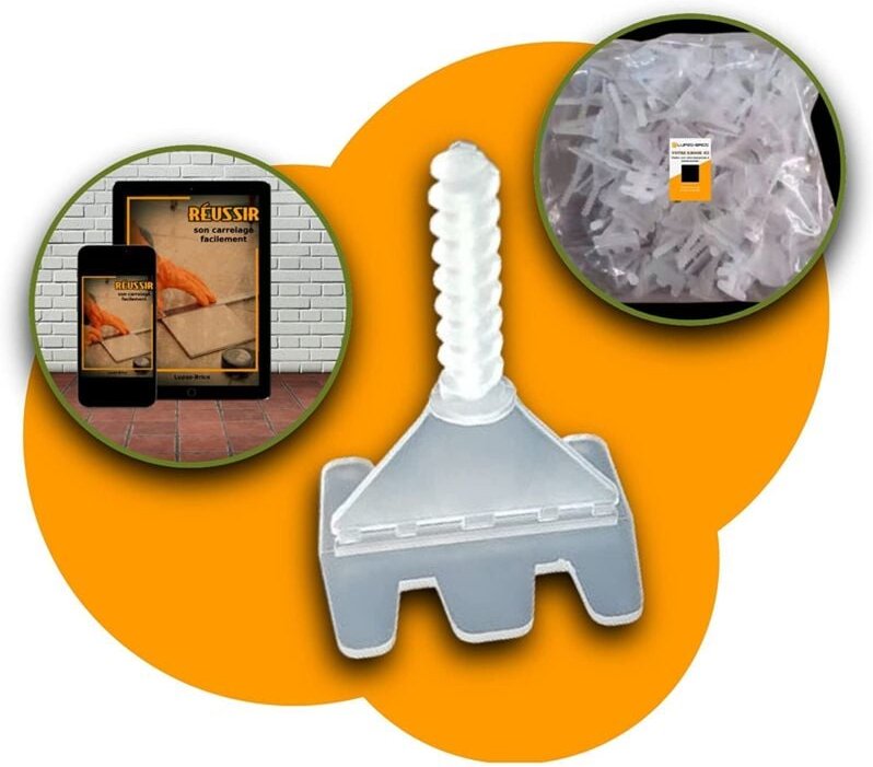 Fliesen-Nivelliersystem-Clips, Keile, einfach zu verwenden, 100 Stück