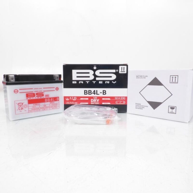 bateria bs para moto honda 50 pxr 1980 a 2002 yb4l-b / 12v 4ah