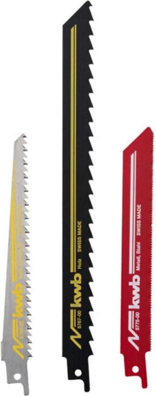 KWB - Säbelsägeblätter, 3 Stück, für Holz und Metall - 576003