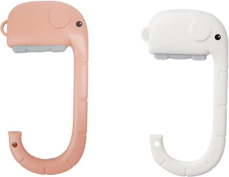BEBUSINGOTO Handtaschenhaken für Tische, 2 Stück tragbare Taschenhaken für Tisch, Kunststoff, Elefant, Schreibtisch, sei...
