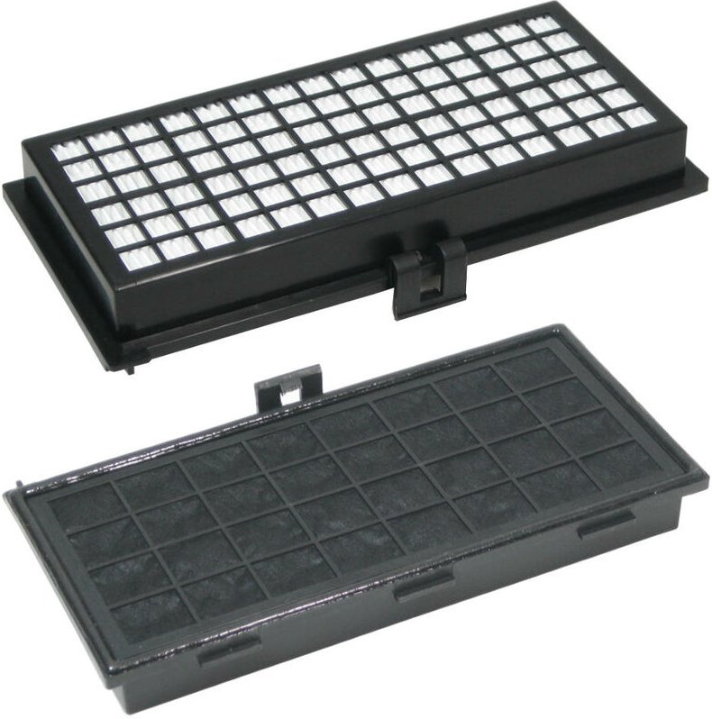 HEPA-Filter/Allergikerfilter/Hygienefilter mit Aktivkohle ersetzt Miele 4854914 4854915 für S2110 S2111 S2120 S2121 S213...