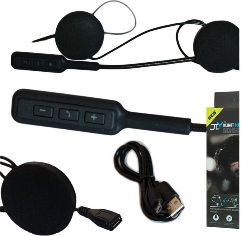 Trade Shop Traesio - Trade Shop - wasserdichte bluetooth-sprechanlage für motorradhelm, MP3, bt-mikrofon, kopfhörer -