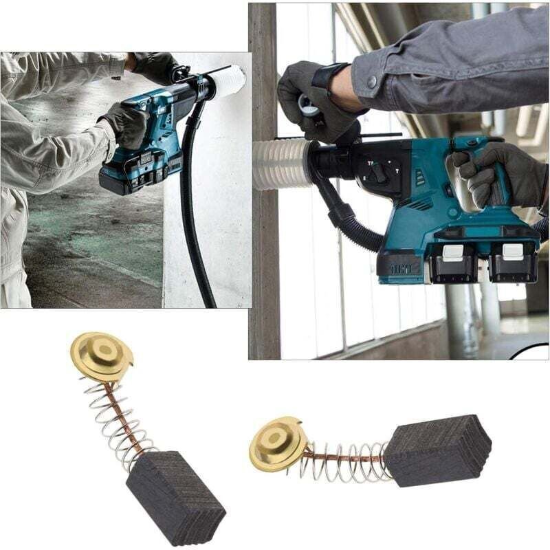 Packung mit 2 Paar Kohlebürsten für Motoren (6,5 x 7,5 x 12 mm)