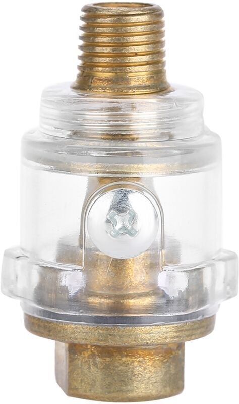 Pneumatischer Werkzeugöler, 1/4 Zoll BSP Inline-Schmierwerkzeug, Ölschmierer für Pneumatik, Kompressorschlauch, Automati...