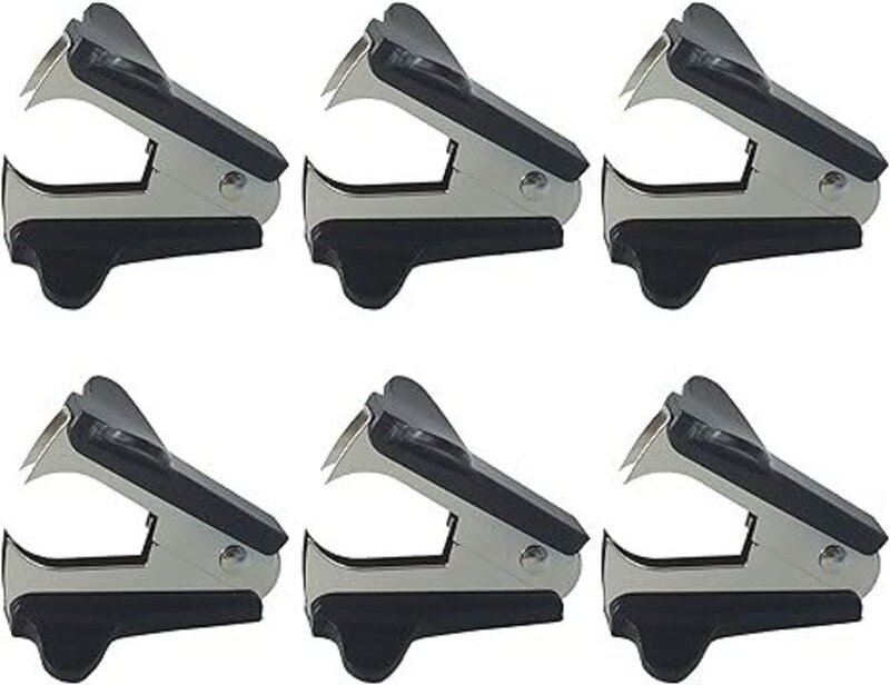 BEBUSINGOTO Heftklammerentferner (6er-Pack) (Schwarz)