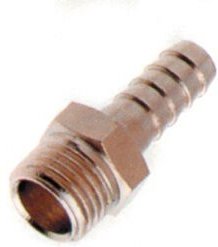 Sam 8mm geriffelte Nippel mit 1/4 Außengewinde - 19051