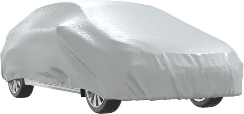 Autoabdeckung für Limousine mit Schnallenriemen Voll Silbern l Vidaxl 325483