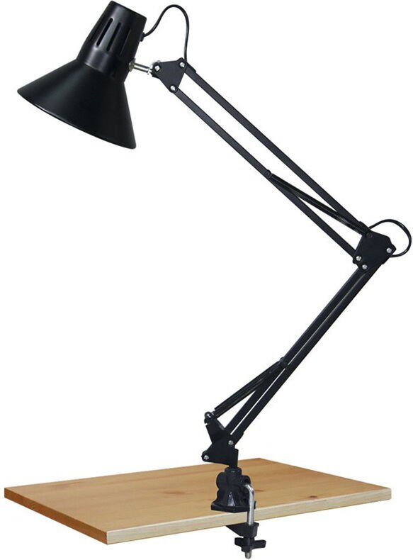 Brilliant Lampe, Hobby Schreibtischlampe schwarz, Metall, normale Lampen (nicht enthalten), A++