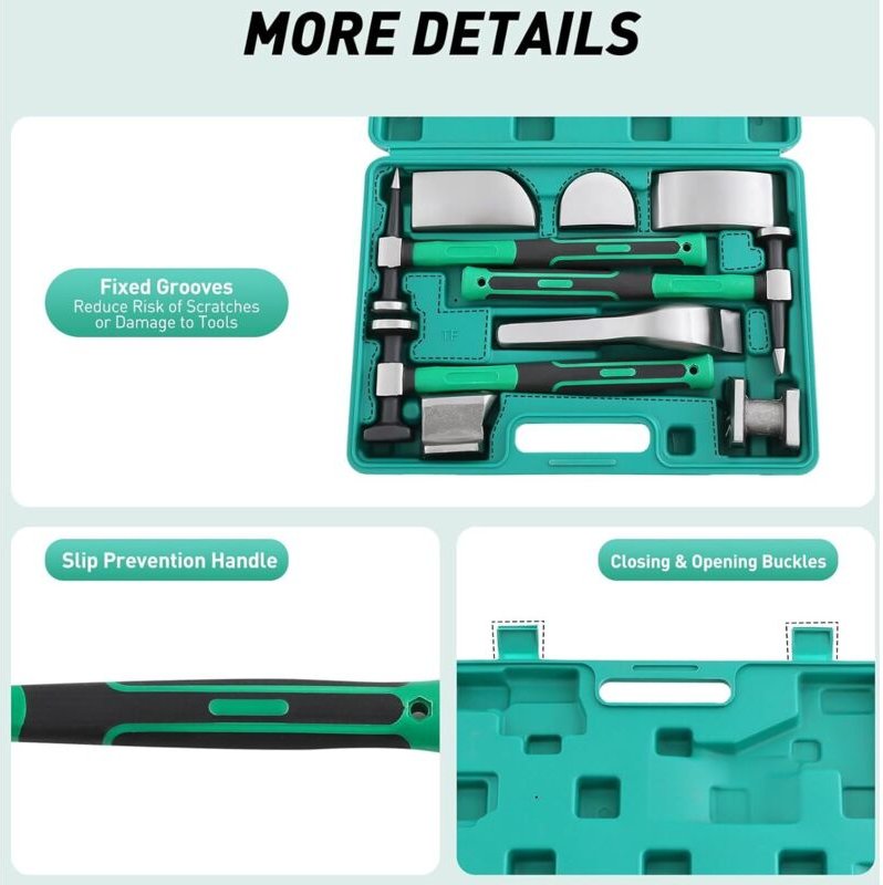 9 Werkzeuge für die Reparatur von Karosserien, Werkzeuge für die Abdeckung von Karosserien aus Stahl, Werkzeuge für die ...