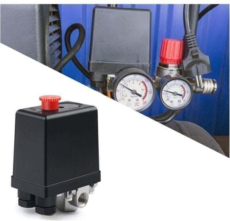 220V Luftkompressorventil Automatischer Druckschalter Luftkompressor-Kompressorsteuerventil zur schnellen Druckreduzieru...