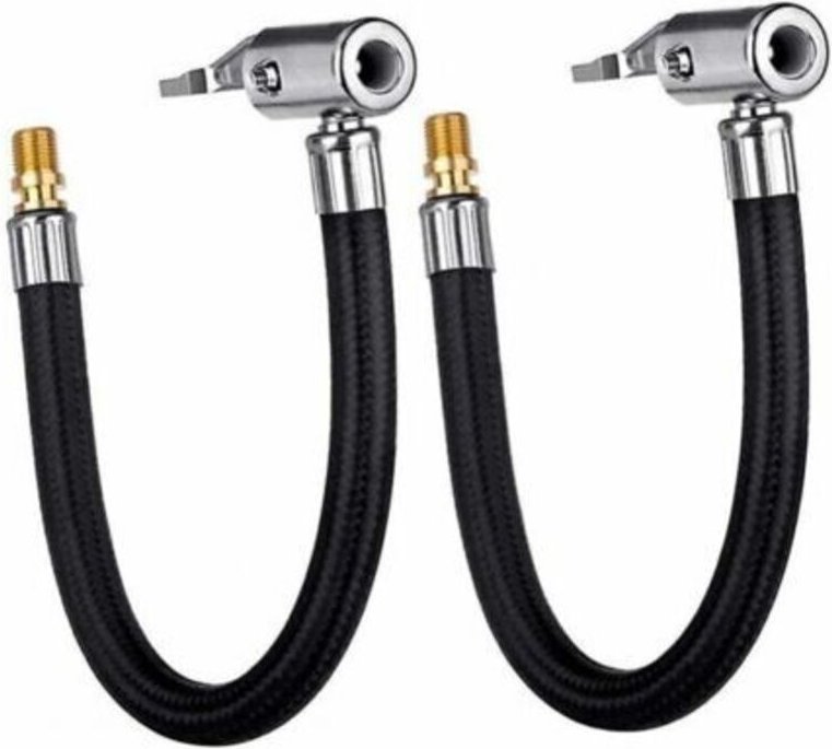 20 cm Autoreifen-Aufblaspumpen-Schlauchadapter (2 Stück)