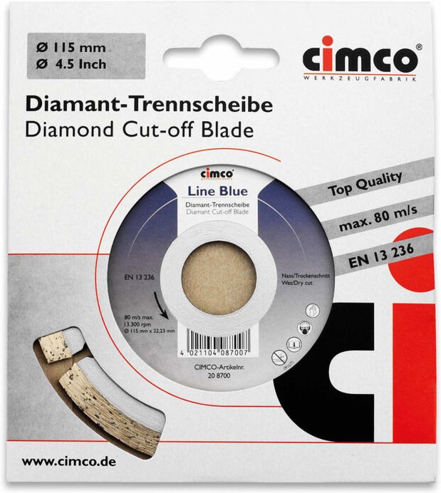 Thumbnail - Cimco Diamanttrennscheibe D=230mm 208706