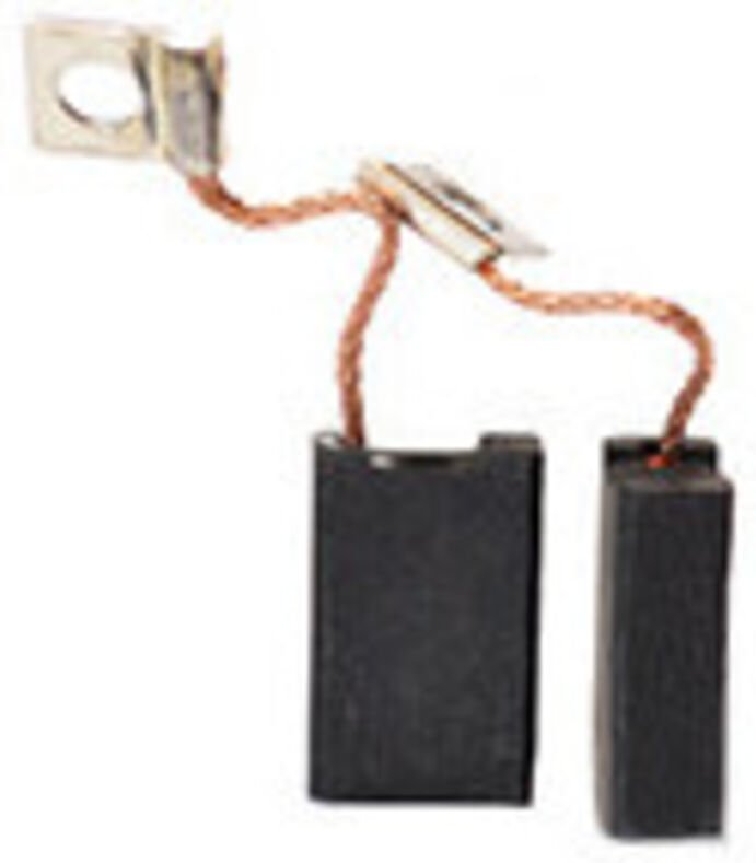 Set aus 2 anpassbaren Kohlen für Bosch, Spit. Abmessungen: 6,4 x 12,5 x 19 mm.
