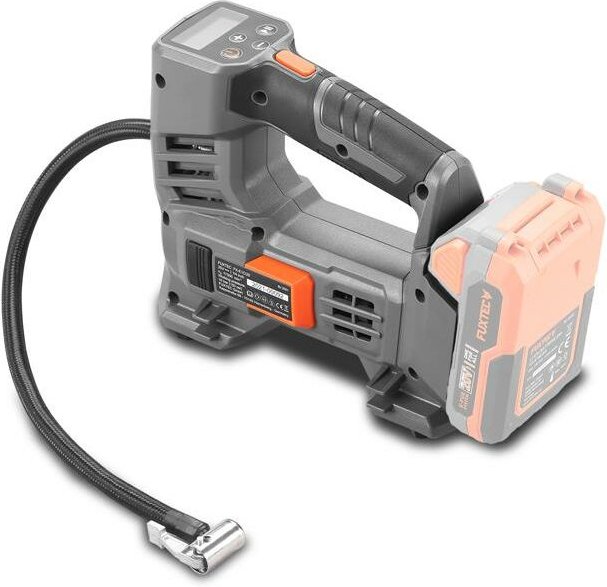 Fuxtec - 20V Akku Kompressor – 10,3 Bar (150 psi) Luftkompressor – Luftpumpe inkl. Presta Ventil Adapter - Ohne Akku und...