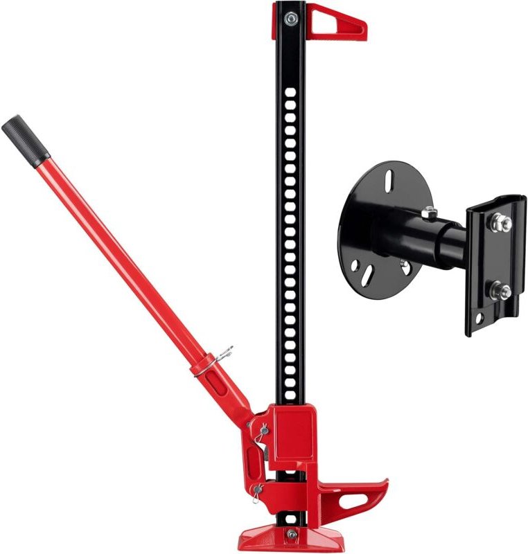 Wiltec Farm Jack – Universal-Set Basis Wagenheber bis 3000 kg und max. 105 cm Hubhöhe mit Reserverad-Halterung