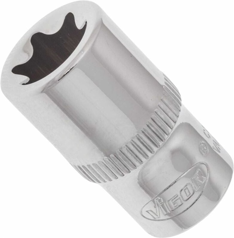 VIGOR Innenvierkant Antrieb 6,3 1/4 Zoll TORX® Steckschlüssel-Einsatz Außen TO