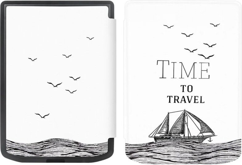 Grafische TPU-Hülle für PocketBook Verse Pro 629 634 (Zeit zum Reisen)