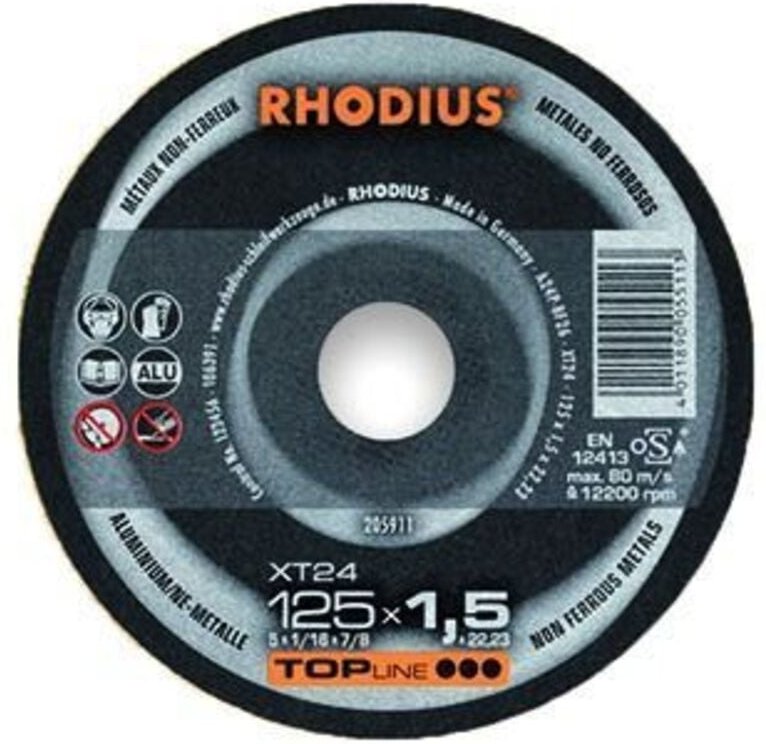 Rhodius XT 24 205911 Trennscheibe gerade 125 mm 1 St. Aluminium, NE-Metalle