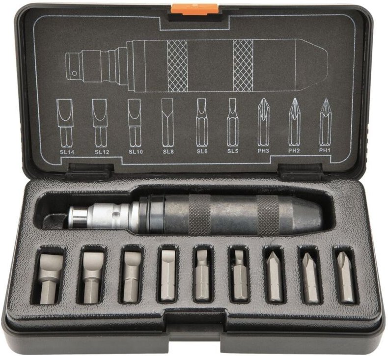 11 tlg. Profi Schlagschraubendreher Set 1/2'